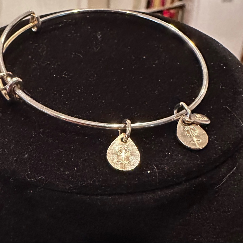 Alex and Ani pink birthstone bangle